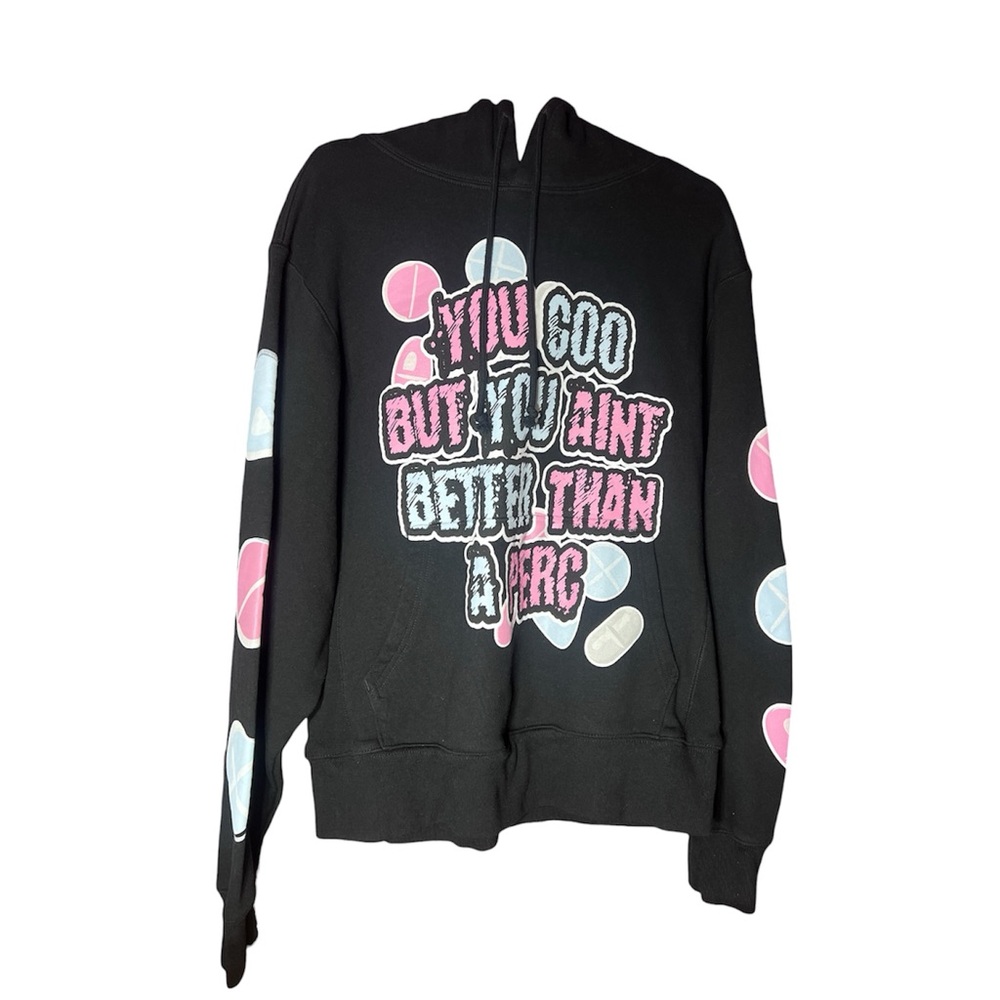 Awful Lot of Cough Syrup Collab CEO Trayle “Awful lot of Percs” Rare Hoodie New